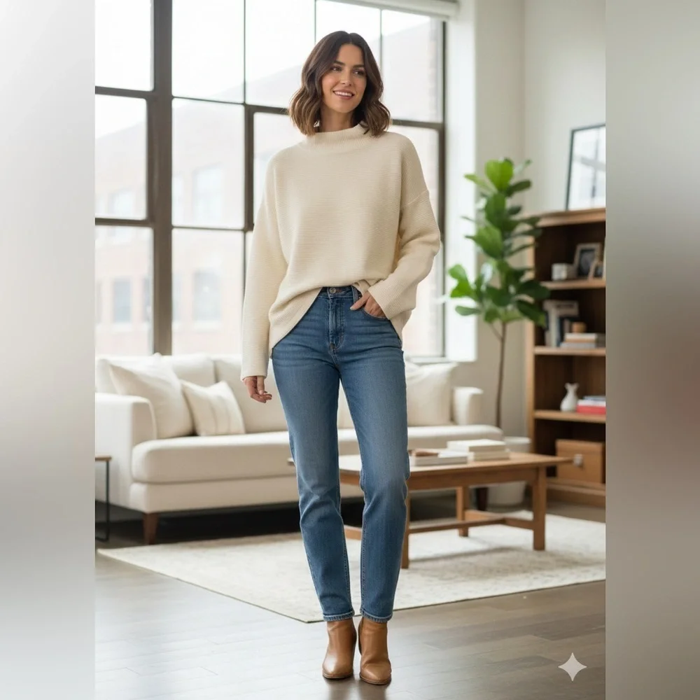 Madewell Blue Straight Leg Jeans